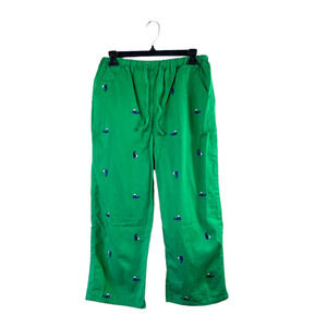 Vintage Green The Quacker Factory Whale Print Pants S